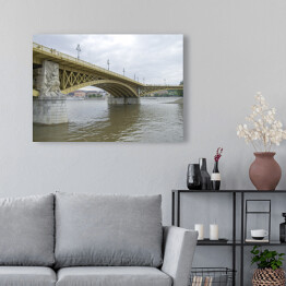 Obraz na płótnie Most Małgorzaty w Budapeszcie w dziennym świetle