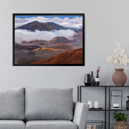 Obraz w ramie Góra Krateru Haleakala