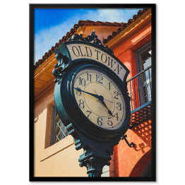 Plakat w ramie Zegar na Starym Mieście w Santa Barbara