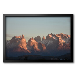 Obraz w ramie Widok na Park Narodowy Torres del Paine w Chile