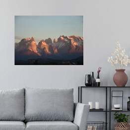 Plakat Widok na Park Narodowy Torres del Paine w Chile