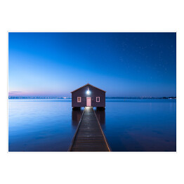 Plakat samoprzylepny Dom na jeziorze 