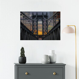 Plakat samoprzylepny Zachód słońca na Manhattanie 