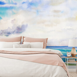 Fototapeta winylowa zmywalna Morze i plaża - kolorowy pejzaż