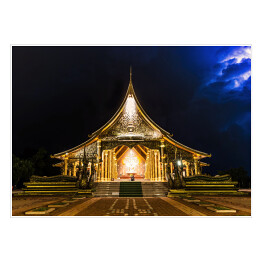 Plakat Świątynia Sirindhorn Wararam Phuproud, Tajlandia
