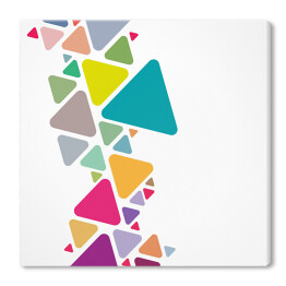Obraz na płótnie Ścieżka z barwnych trójkątów