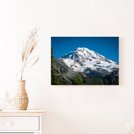 Obraz na płótnie Góra Rainier na tle niebieskiego nieba