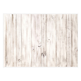 Plakat samoprzylepny Tło z białych drewnianych desek w stylu vintage