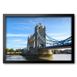 Obraz w ramie Tower Bridge nad Tamizą w Londynie