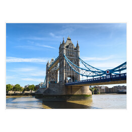Plakat samoprzylepny Tower Bridge nad Tamizą w Londynie