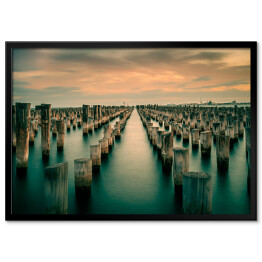 Plakat w ramie Przystań Princes Pier, Melbourne, Australia