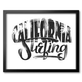 Surfowanie w Kalifornii - napis