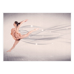 Plakat Baletnica w pastelowych kolorach