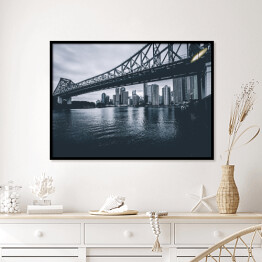 Plakat w ramie Story Bridge w Brisbane - Australia