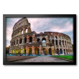 Obraz w ramie Koloseum w Rzymie o poranku
