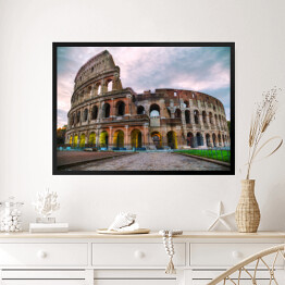 Obraz w ramie Koloseum w Rzymie o poranku