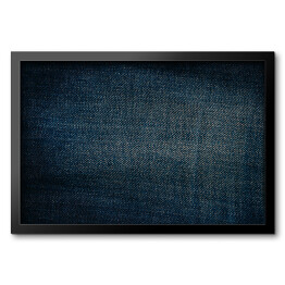 Obraz w ramie Niebieski dżinsowy materiał z przeszyciami
