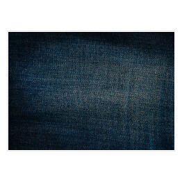 Plakat Niebieski dżinsowy materiał z przeszyciami