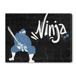 "Ninja" - typografia z rysunkiem