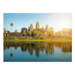 Plakat samoprzylepny Zabytkowa świątynia, Kambodża