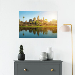 Plakat samoprzylepny Zabytkowa świątynia, Kambodża