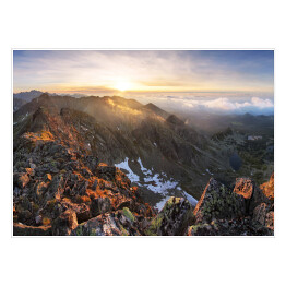 Plakat samoprzylepny Piękny górski jesienny widok