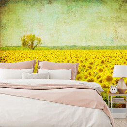 Fototapeta winylowa zmywalna Obraz pola słoneczników