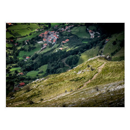 Plakat samoprzylepny Małe rowery na baskijskiej górze
