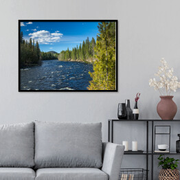 Plakat w ramie Rzeka w Wells Grey Provincial Park, Kolumbia Brytyjska
