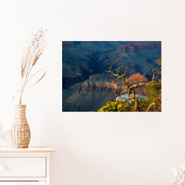 Plakat samoprzylepny Widok z Yaki Point w Grand Canyon, Utah