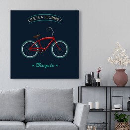 Obraz na płótnie Stylowy retro rower