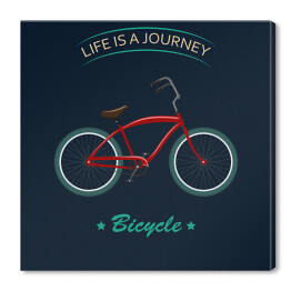 Obraz na płótnie Stylowy retro rower
