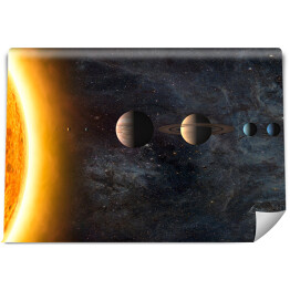 Fototapeta samoprzylepna Słońce i planety Układu Słonecznego