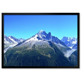 Plakat w ramie Masyw Mont Blanc