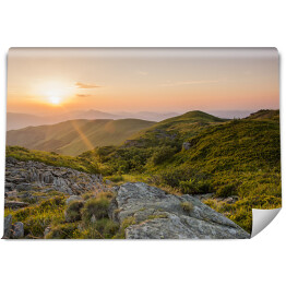 Fototapeta winylowa zmywalna Zachód słońca w górach