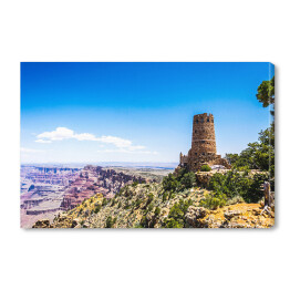 Obraz na płótnie Atrakcje turystyczne Parku Narodowego Wielkiego Kanionu - stara wieża strażnicza