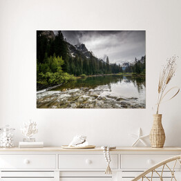 Plakat Kanion kaskadowy w Narodowym Parku Grand Teton, Wyoming