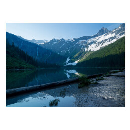Plakat samoprzylepny Jezioro Avalanche w Parku Narodowym Glacier, Montana