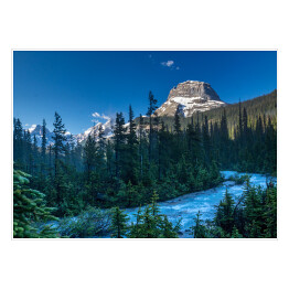Plakat samoprzylepny Krajobraz rzeki w Parku Narodowym Yoho, Kanada