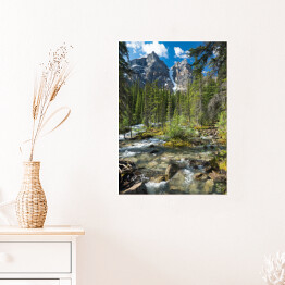 Plakat samoprzylepny Strumyk w Banff National Park, Kanada