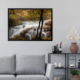 Obraz w ramie Wodospady w Martvili, Gruzja
