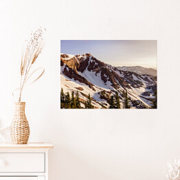Plakat Góry w Little Cottonwood Canyon, Utah