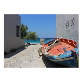 Łódka w Samos, Grecja