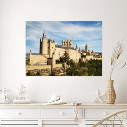 Plakat Alcázar w Segovii, Hiszpania