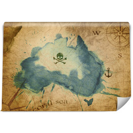 Fototapeta Piracka mapa Australii