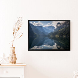 Obraz w ramie Piękne jezioro w Alpach