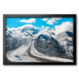 Obraz w ramie Gornergrat Zermatt w Szwajcarii w Alpach Szwajcarskich