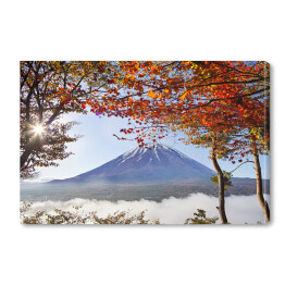 Obraz na płótnie Jesienny wodok na Fuji, Japonia