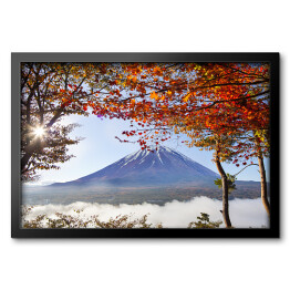 Obraz w ramie Jesienny wodok na Fuji, Japonia