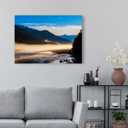 Obraz na płótnie Świecące mgły w Nowej Zelandii 